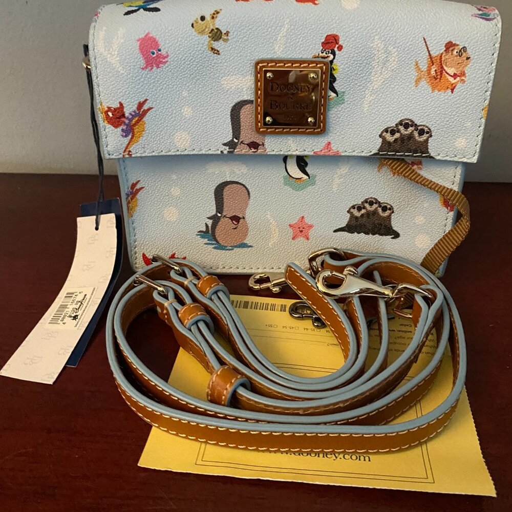 Dooney & Bourke Disney OUT TO SEA Sebastian Flounder Dory Hank Crossbody Bag NWT